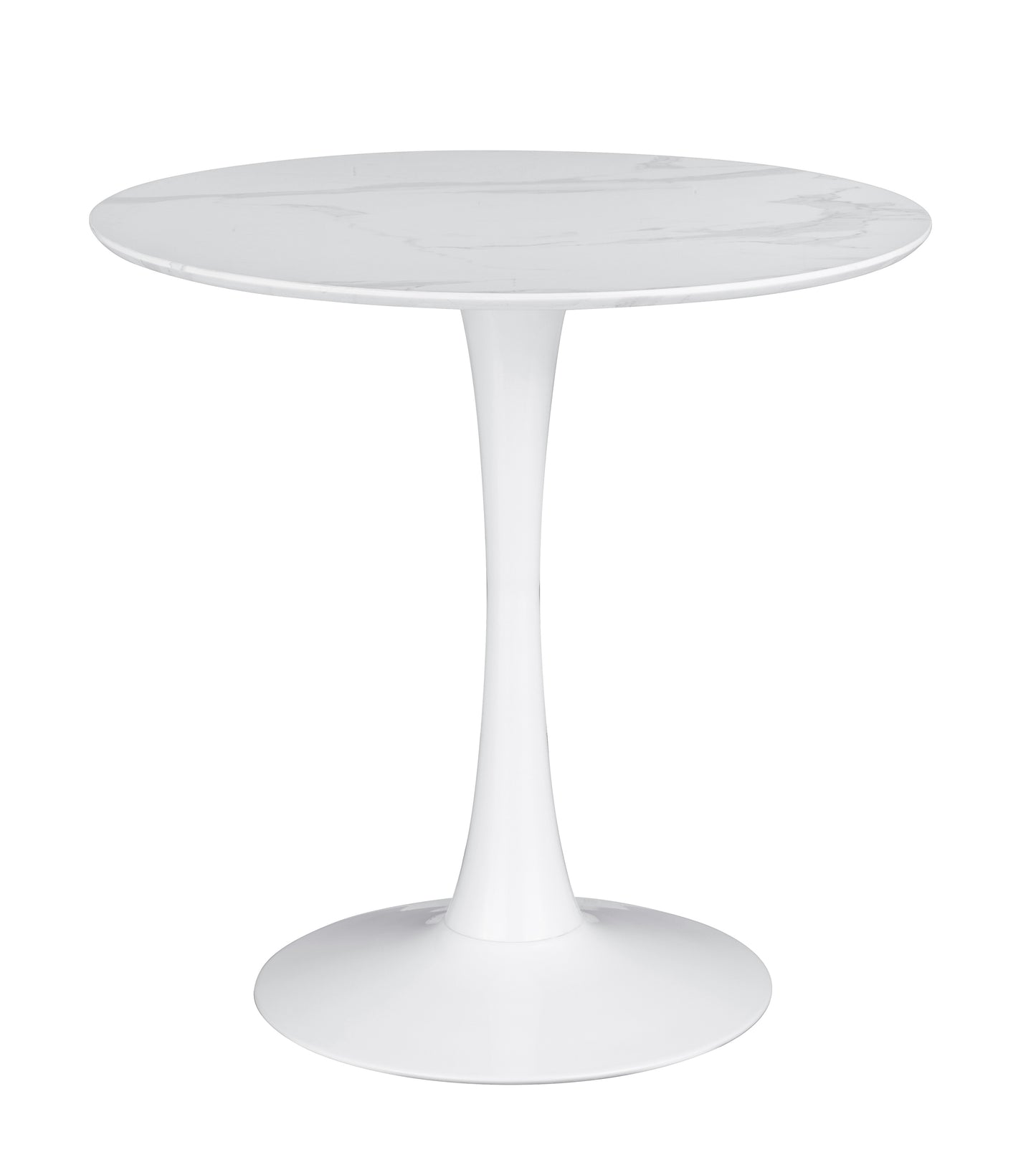 Arkell 30-inch Round Pedestal Dining Table White