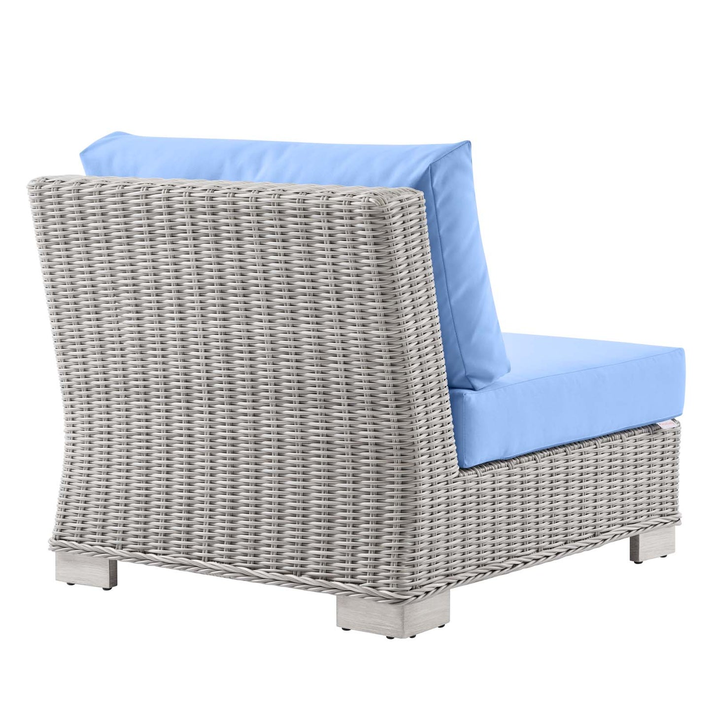 Conway Outdoor Patio Wicker Rattan Armless Chair