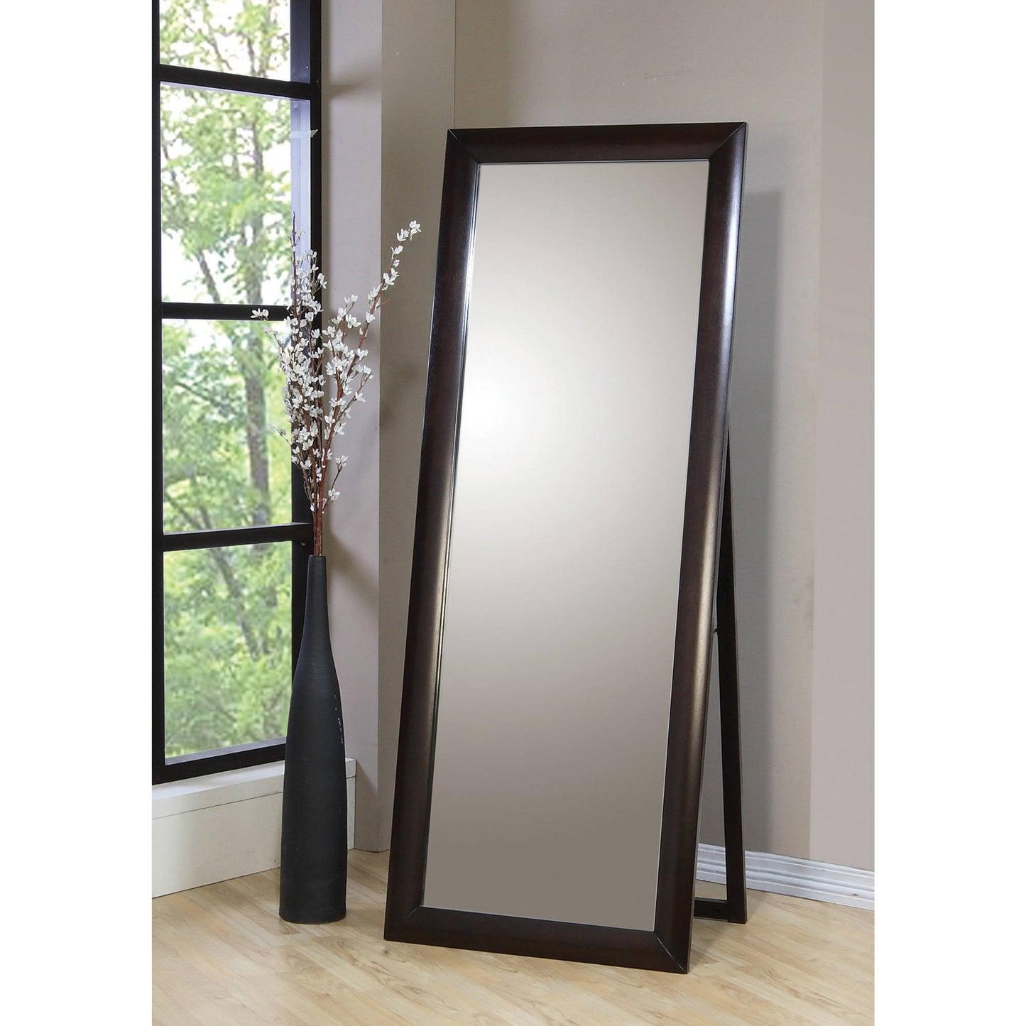 Rectangular Standing Floor Mirror Black