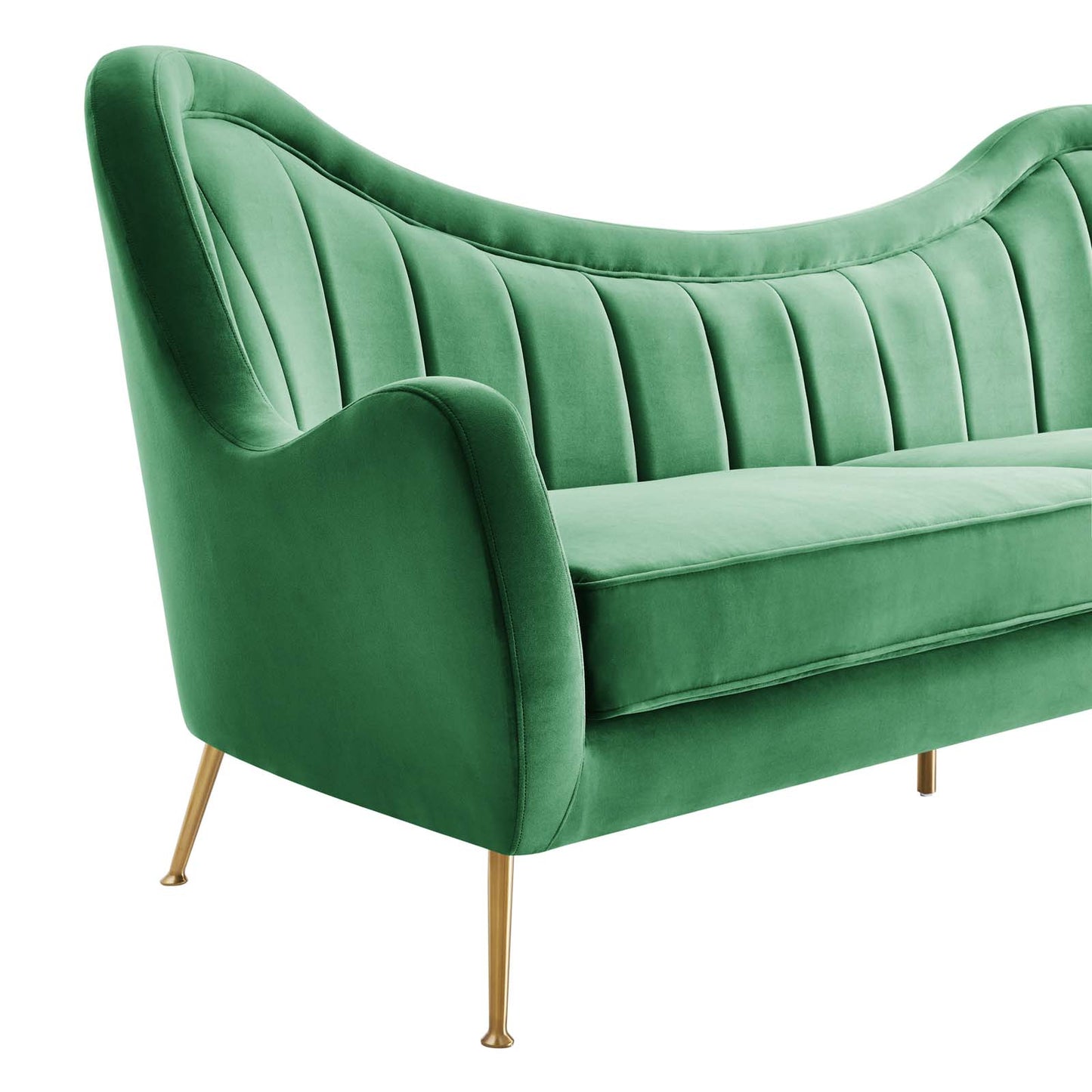 Cheshire Channel Tufted Performance Velvet Sofa