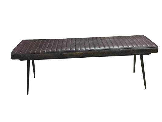 Partridge Cushion Bench Espresso and Black