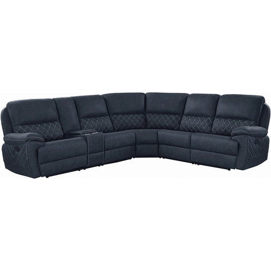 Variel 6-piece Modular Motion Sectional Blue