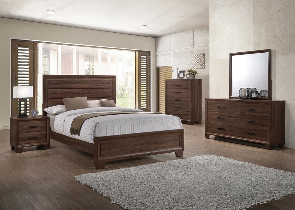 Brandon Bedroom Set Medium Warm Brown