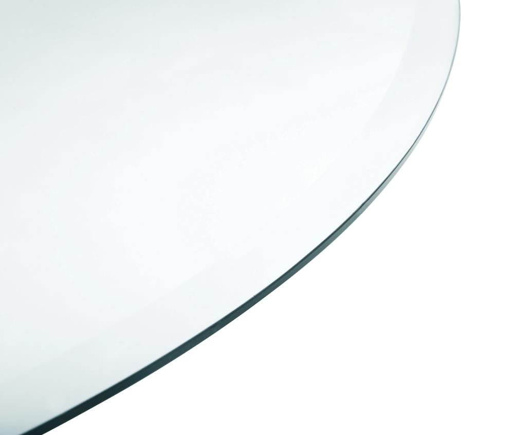 50" Round Glass Table Top Clear