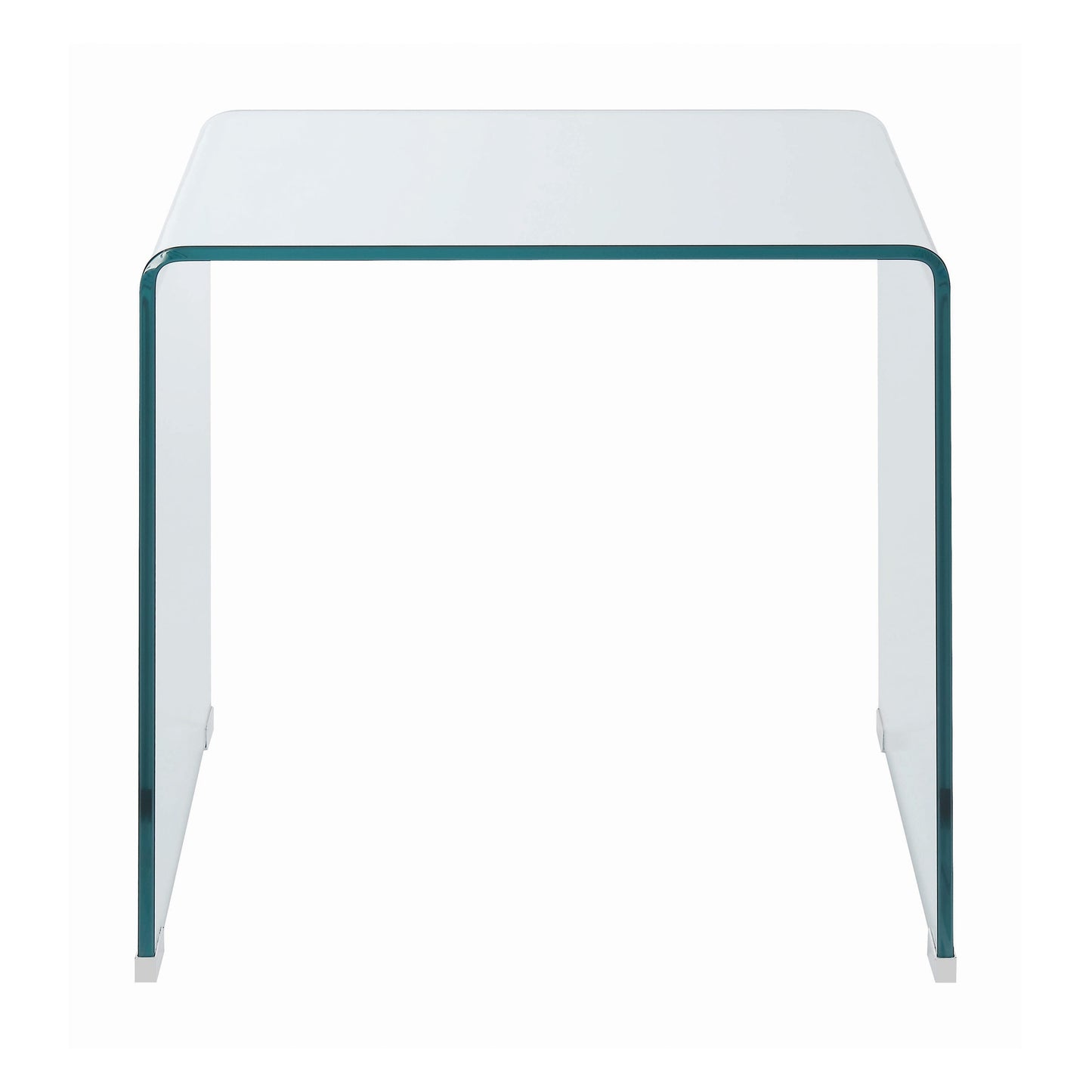 Square End Table Clear