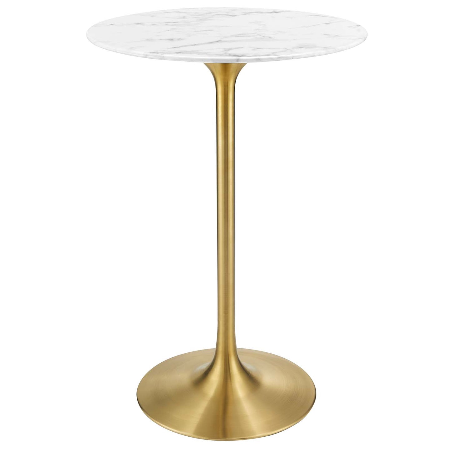 Lippa 28" Artificial Marble Bar Table