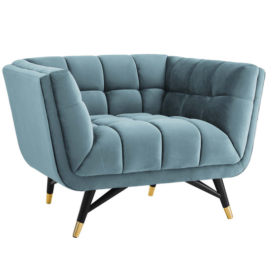 Adept Performance Velvet Armchair