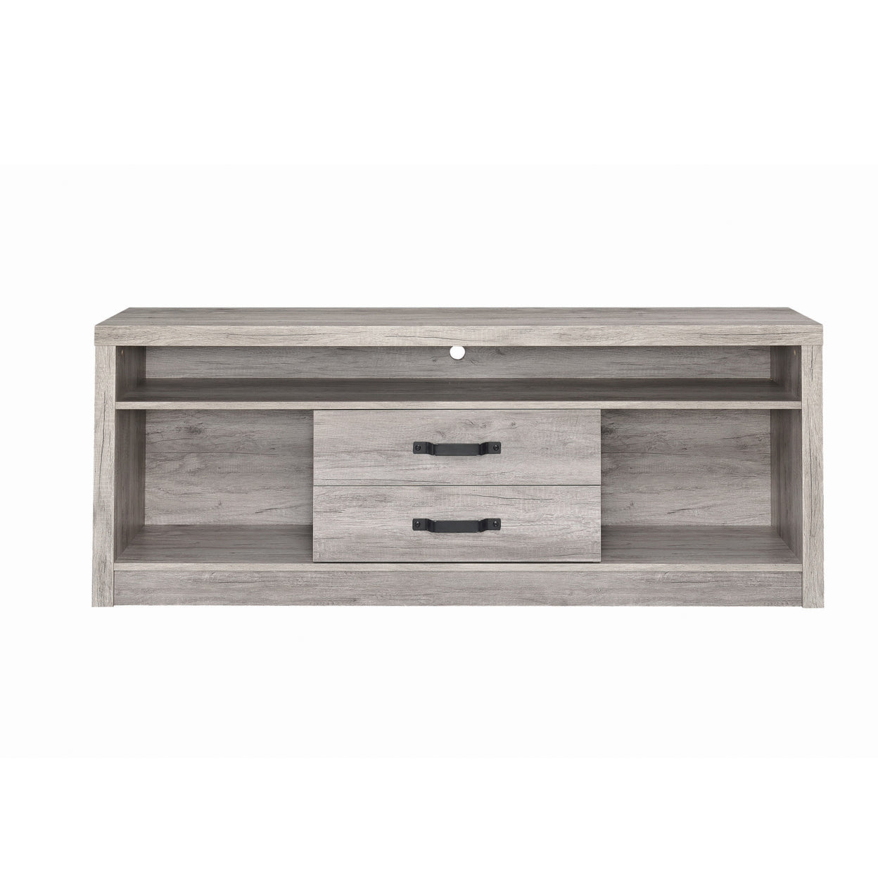 2-drawer TV Console Grey Driftwood