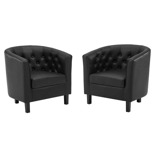 Prospect Upholstered Vinyl Armchair Set of 2