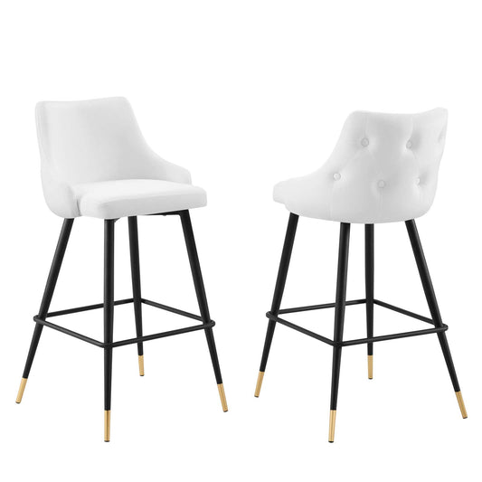 Adorn Performance Velvet Bar Stool Set of 2