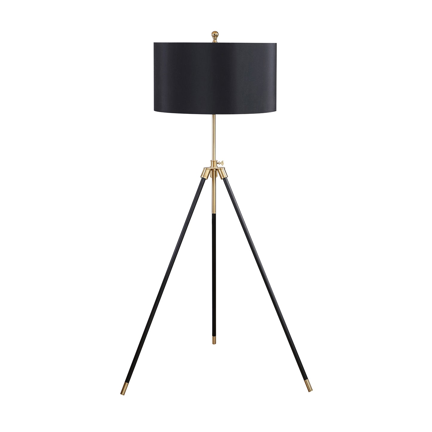 Tripod Floor Lamp Black and Gold