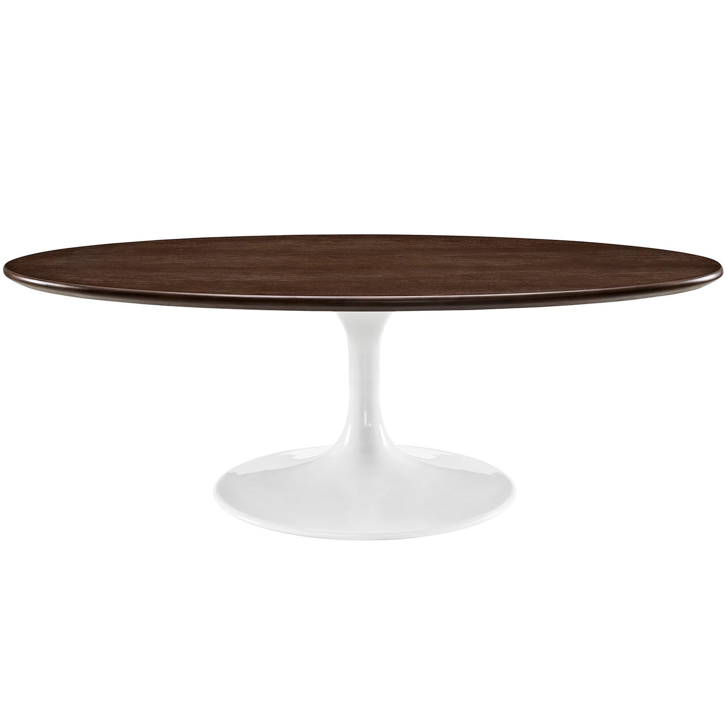 Lippa 48" Oval-Shaped Walnut Coffee Table