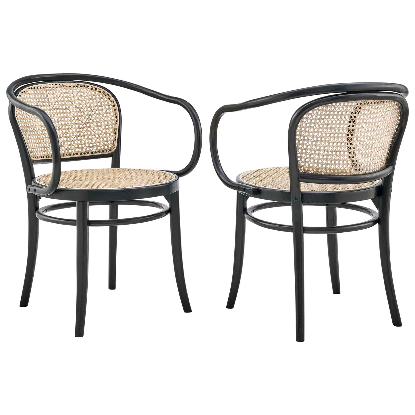 Oliana Wood Dining Armchair Set of 2