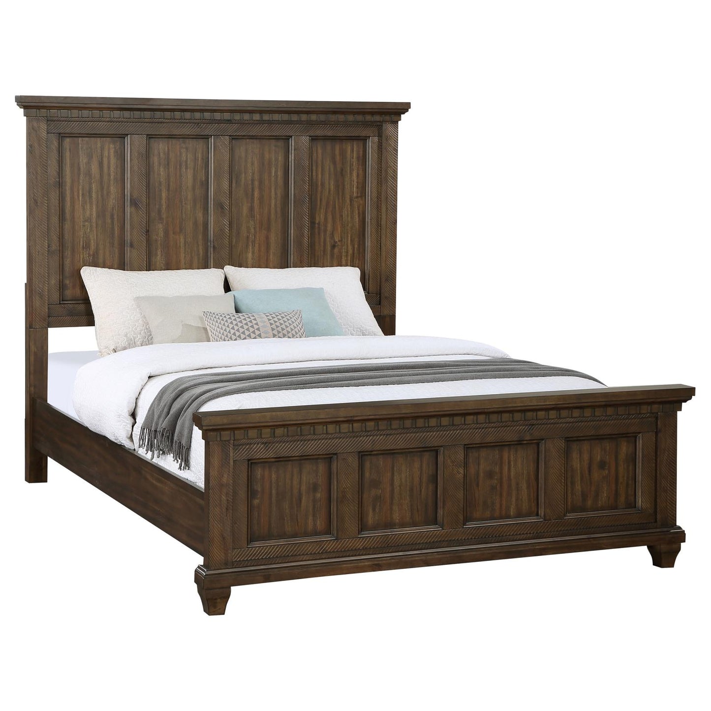 Bennington Rectangular Bed Acacia Brown