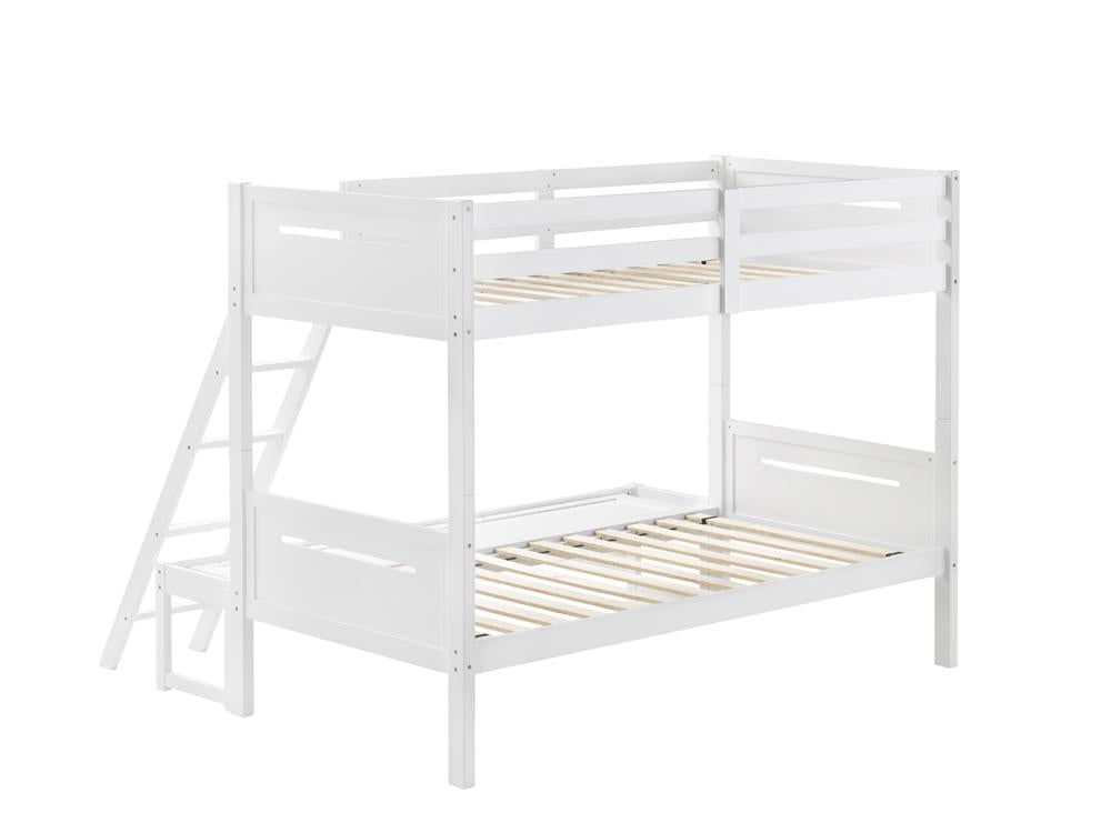 Littleton Twin/Full Bunk Bed White