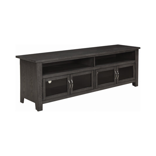 72" 4-door TV Console Dark Grey