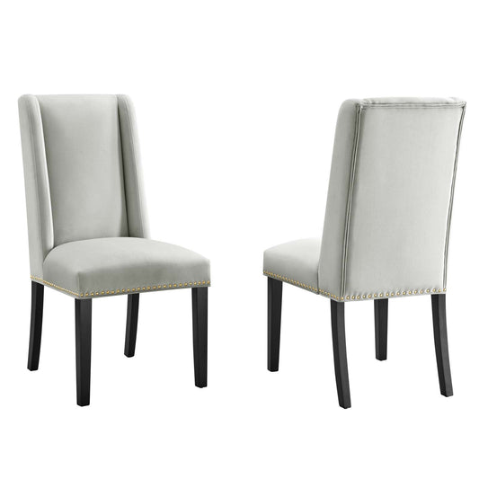 Baron Performance Velvet Dining Chairs - Set of 2