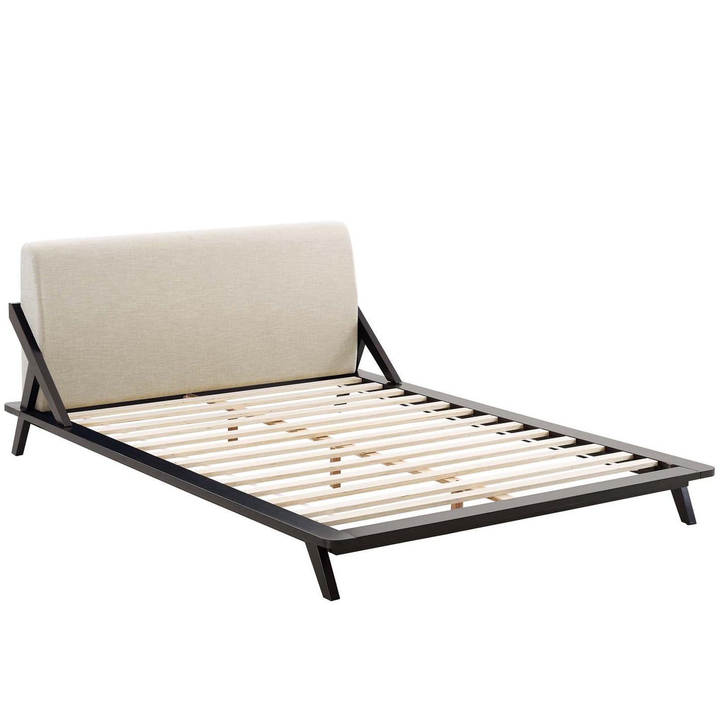 Luella Queen Upholstered Fabric Platform Bed