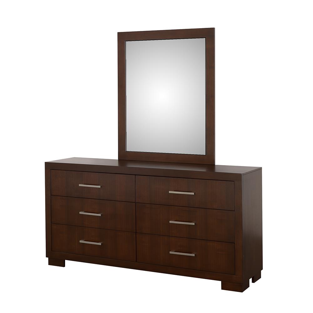 Jessica Rectangular Wall Mirror Cappuccino