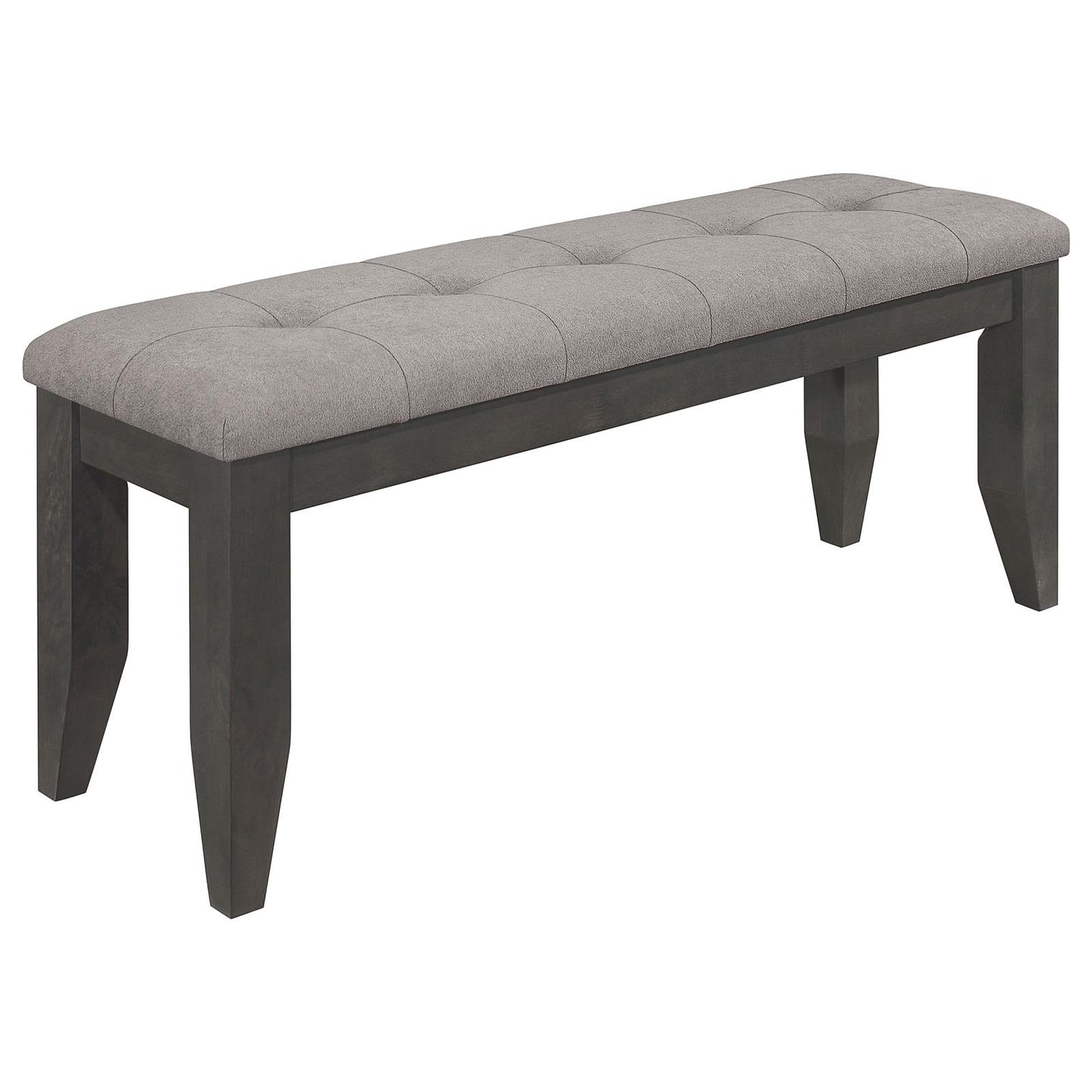 Dalila Padded Cushion Bench Grey and Dark Grey