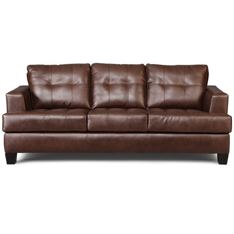 Samuel Upholstered Sleeper Sofa Dark Brown