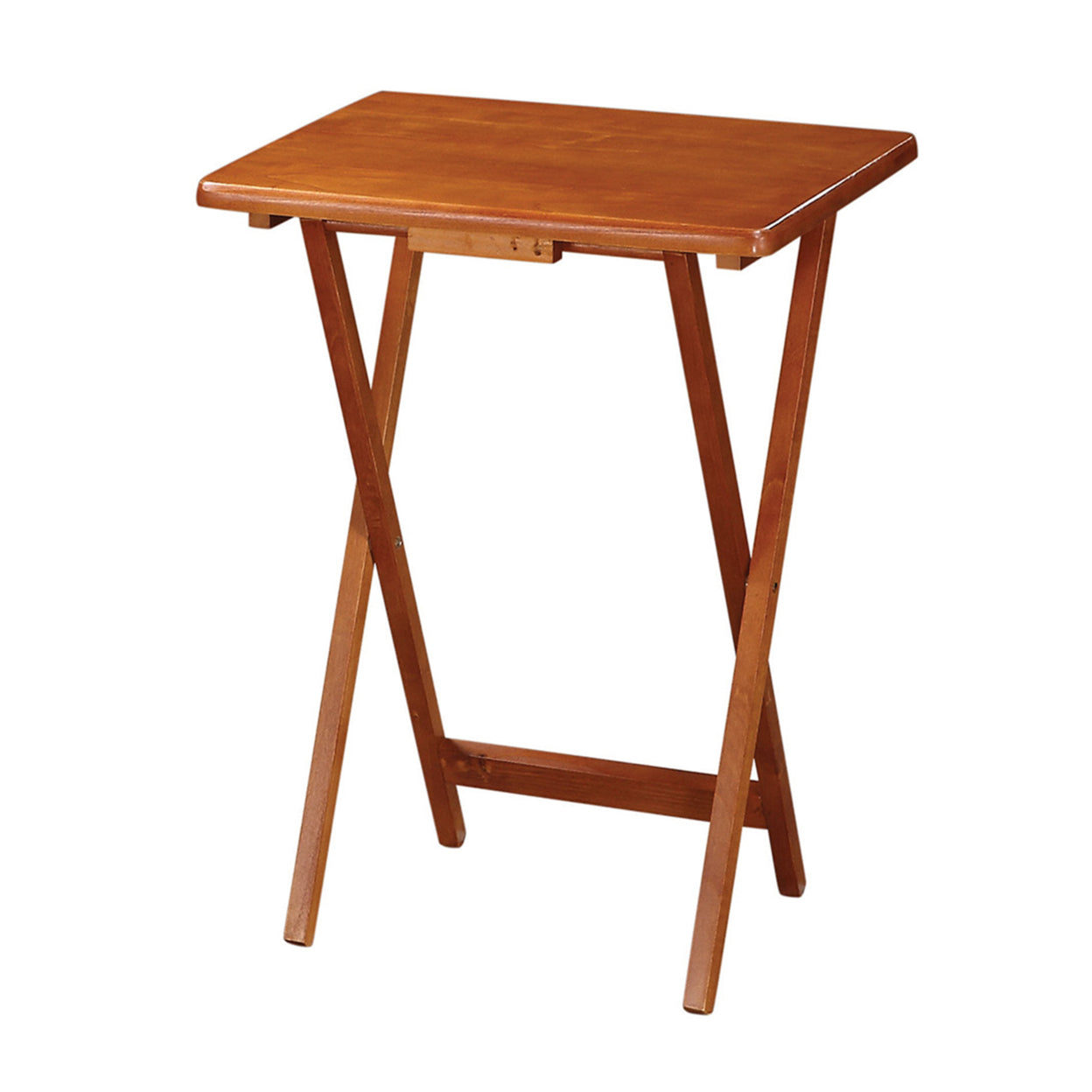 5-piece Tray Table Set Golden Brown