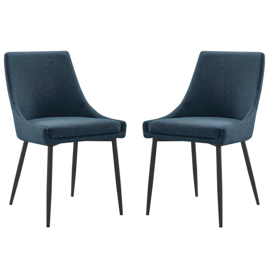 Viscount Upholstered Fabric Dining Chairs - Set of 2