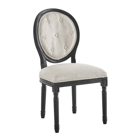 Arise Vintage French Upholstered Fabric Dining Side Chair