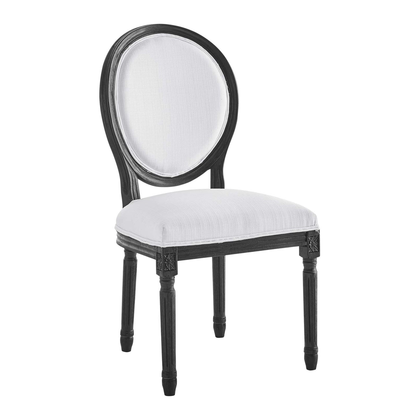 Emanate Vintage French Upholstered Fabric Dining Side Chair