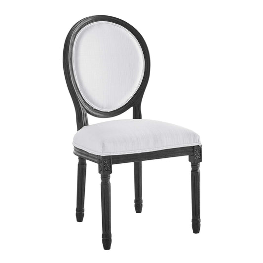 Emanate Vintage French Upholstered Fabric Dining Side Chair