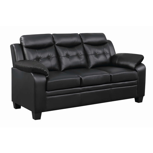 Finley Tufted Upholstered Sofa Black