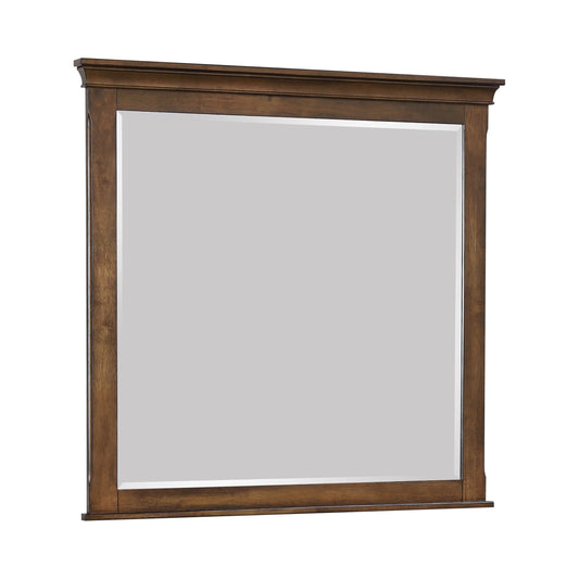 Franco Rectangular Mirror Burnished Oak