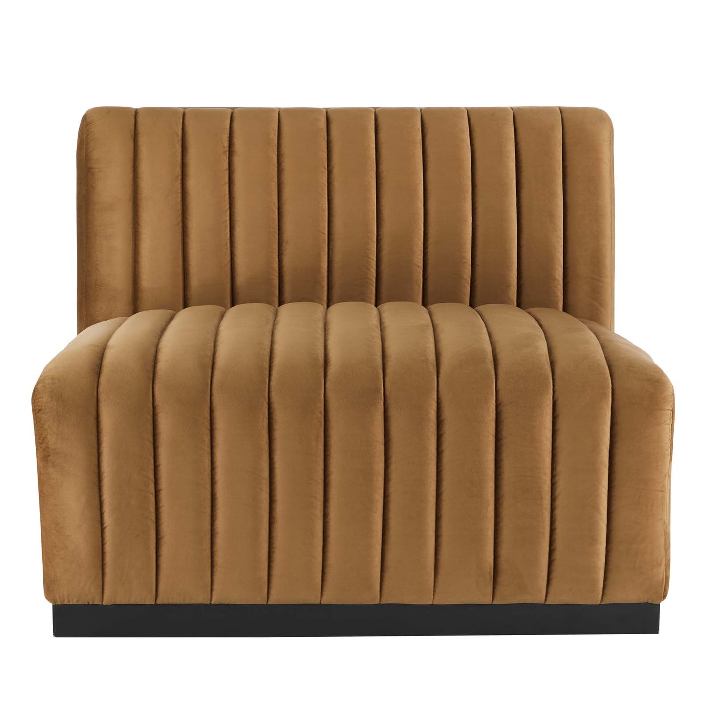 Conjure Channel Tufted Performance Velvet Armless Chair