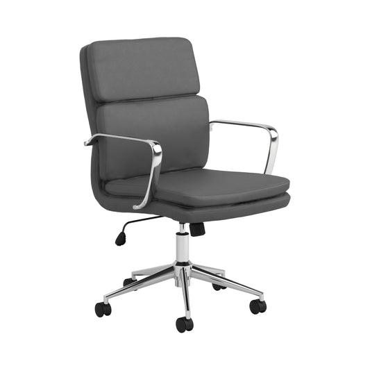 Standard Back Upholstered Office Chair Grey