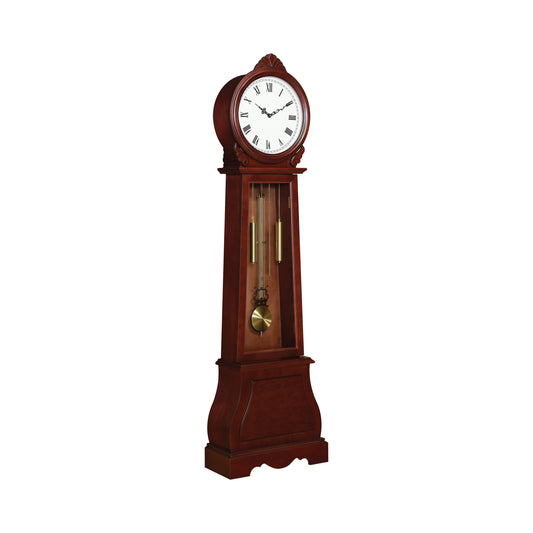 Grandfather Clock with Chime Brown Red