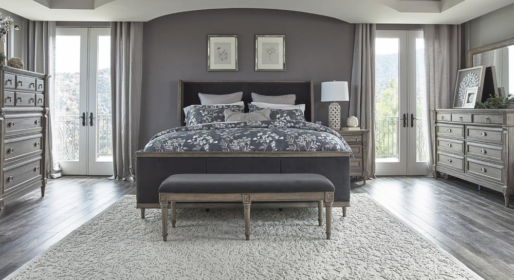 Alderwood 4-piece California King Bedroom Set French Grey