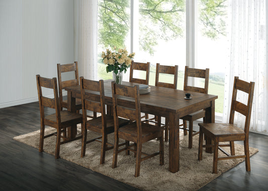 Coleman Dining Room Set Rustic Golden Brown