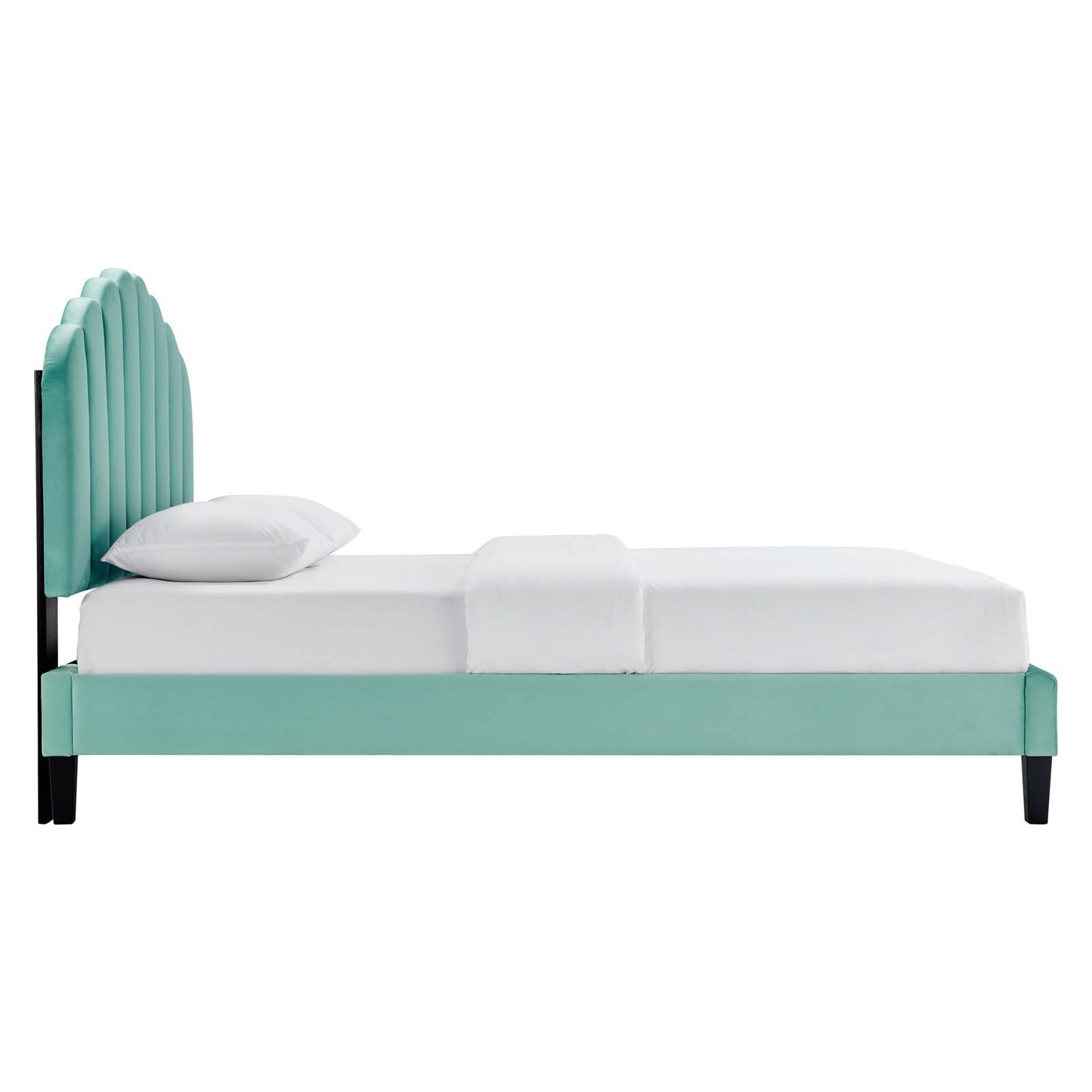 Daisy Performance Velvet Twin Platform Bed