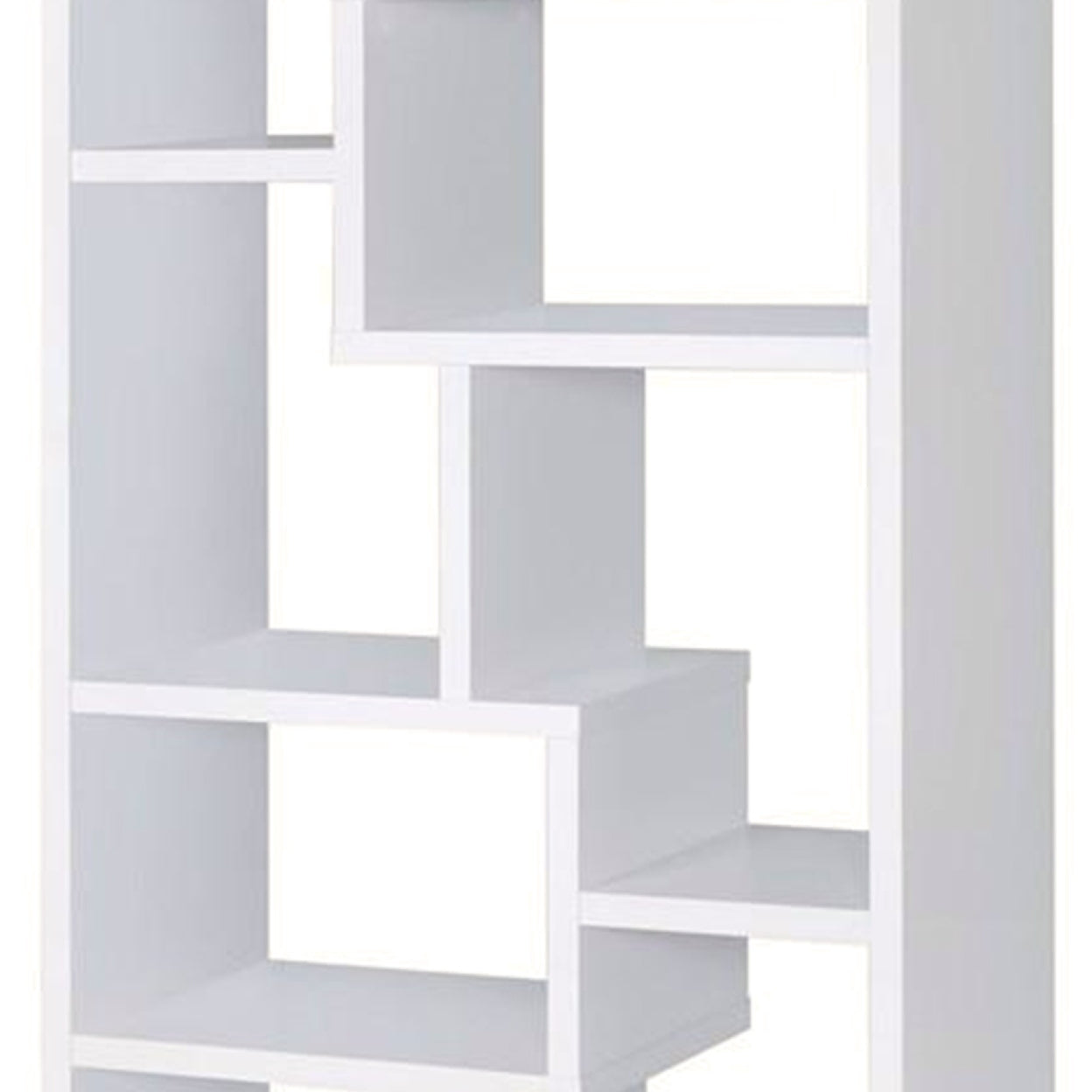 Theo 10-shelf Bookcase White