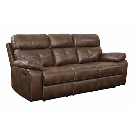 Damiano Upholstered Tufted Living Room Set Tri-tone Brown