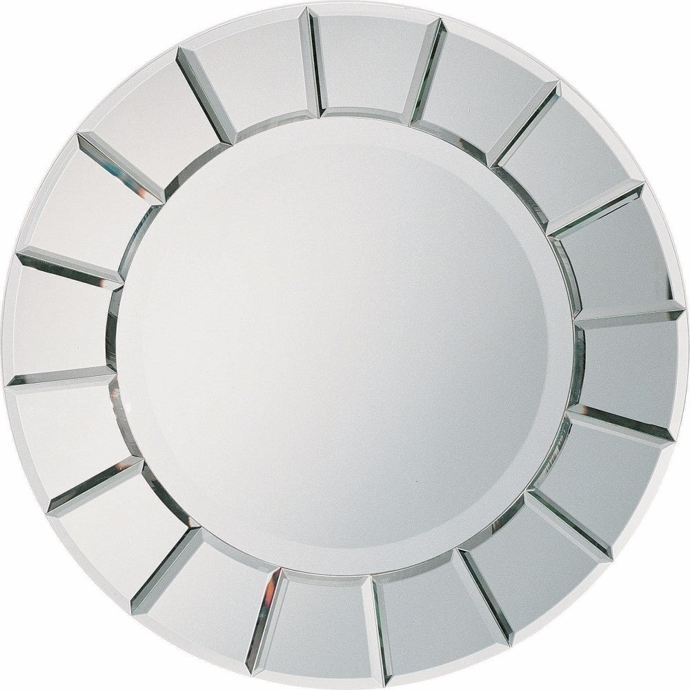 Round Sun-shaped Mirror Silver