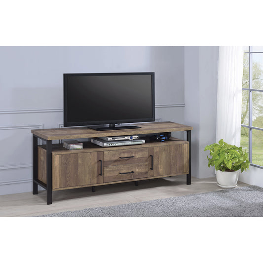 59" 2-drawer Rectangular TV Console Rustic Oak