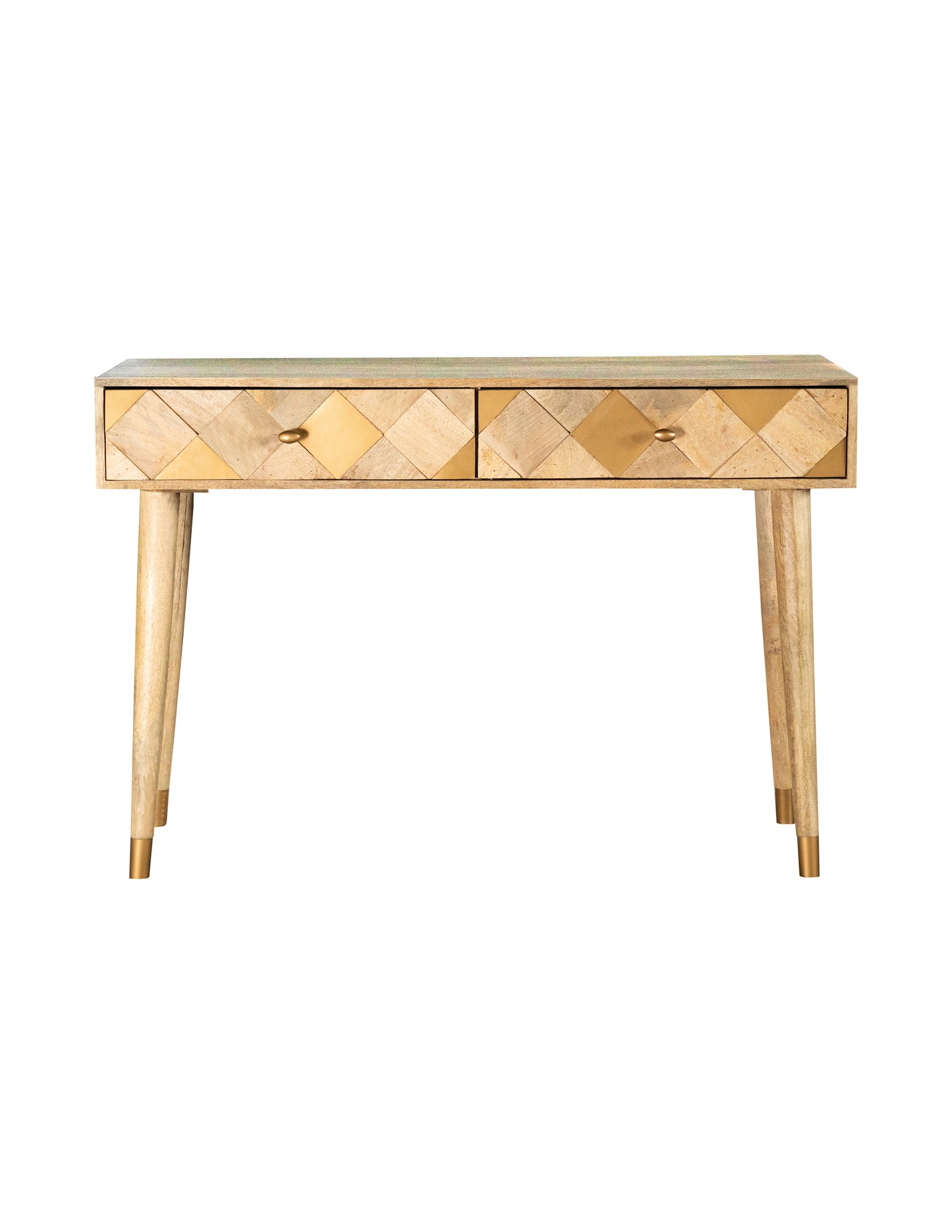 Rectangular Storage Console Table Natural