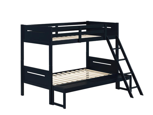 Littleton Twin/Full Bunk Bed Blue