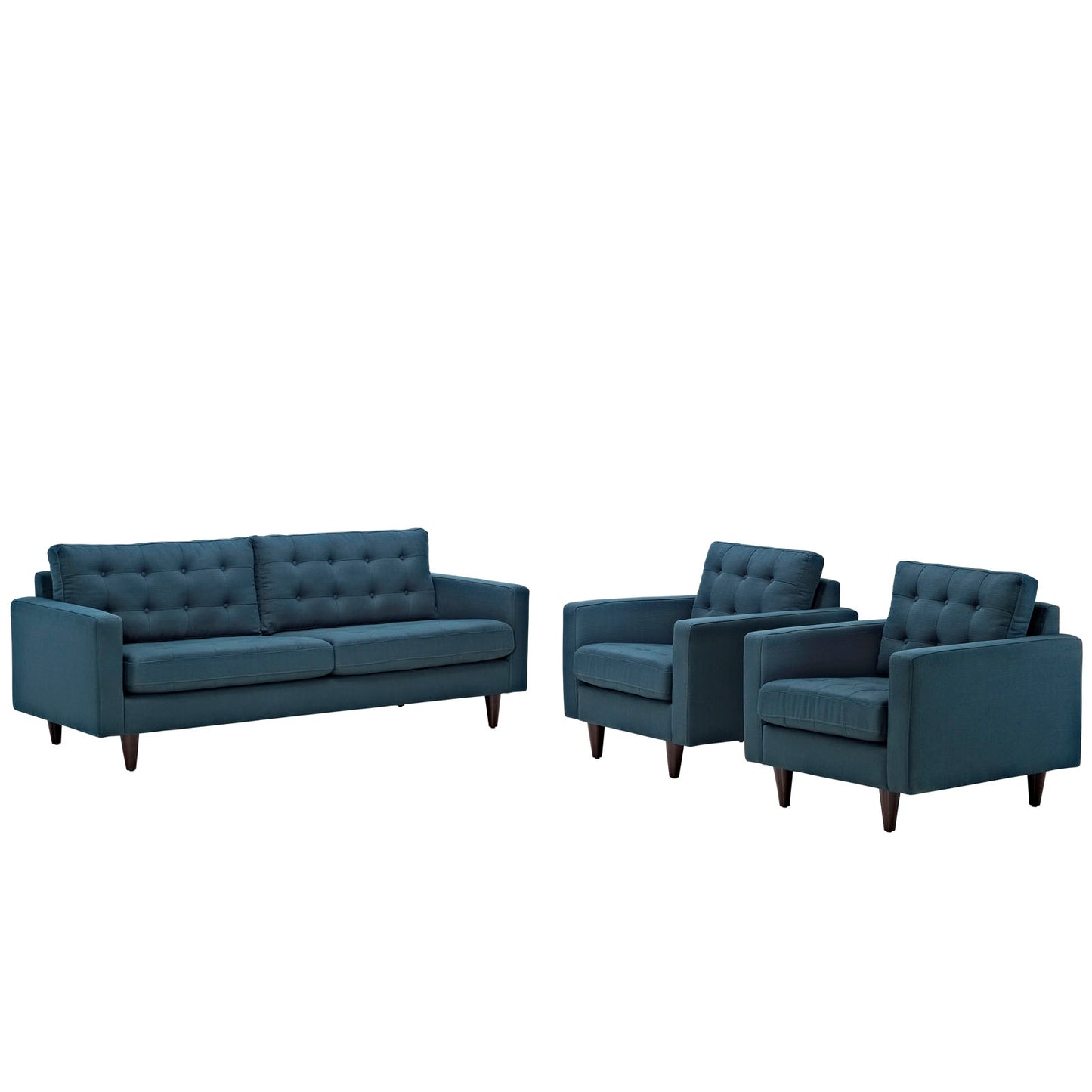 Empress Sofa and Armchairs Set of 3