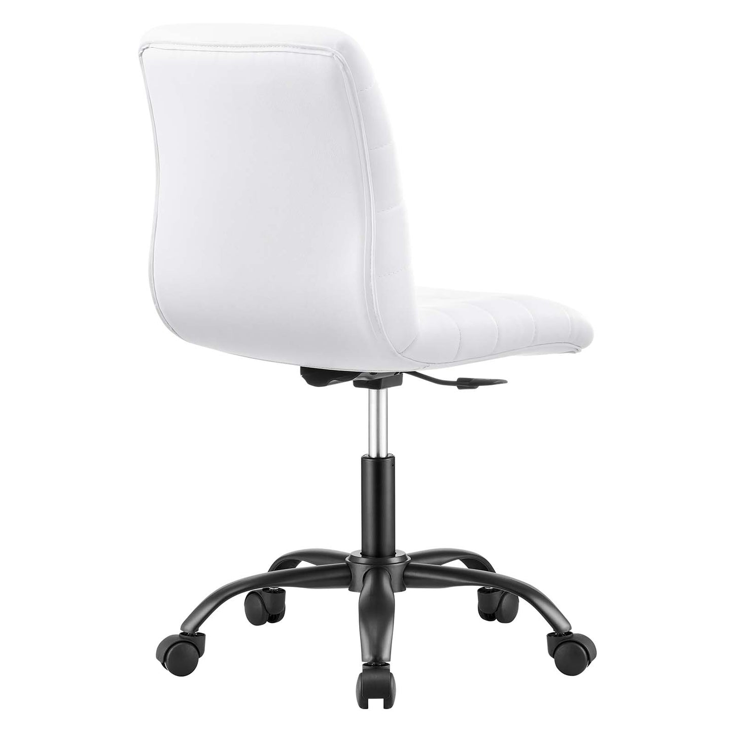 Ripple Armless Vegan Leather Office Chair