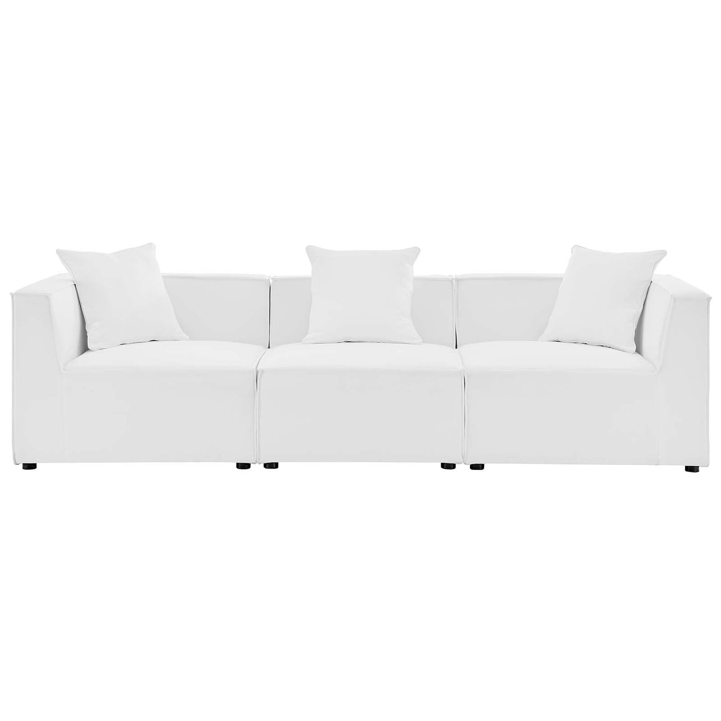 Saybrook Outdoor Patio Upholstered 3-Piece Sectional Sofa