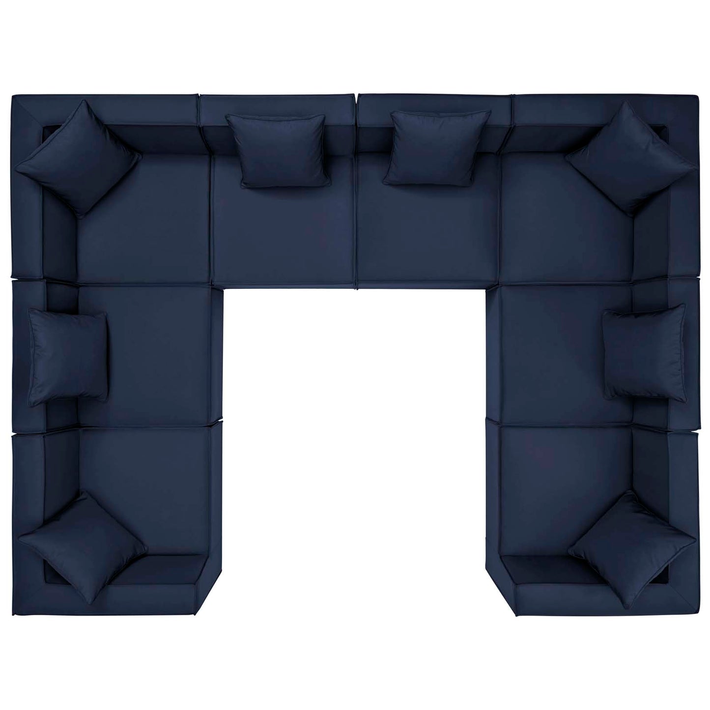 Saybrook Outdoor Patio Upholstered 8-Piece Sectional Sofa