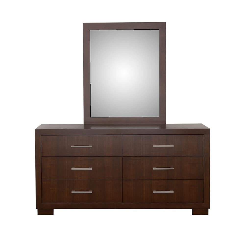 Jessica Rectangular Wall Mirror Cappuccino