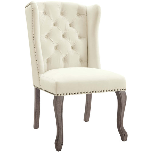 Apprise French Vintage Dining Performance Velvet Side Chair